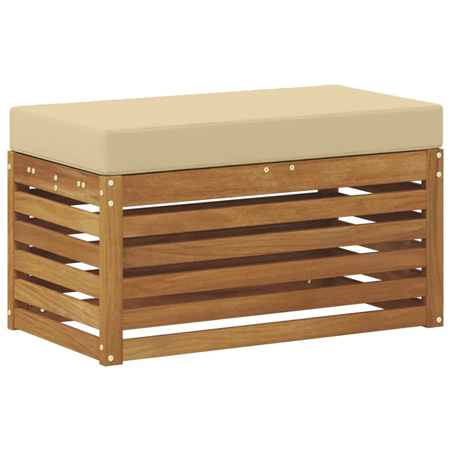 Banc de Jardin Bois d'Acacia Massif Naturel - 2