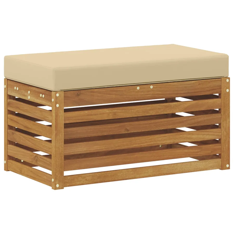 Banc de Jardin Bois d'Acacia Massif Naturel - 5