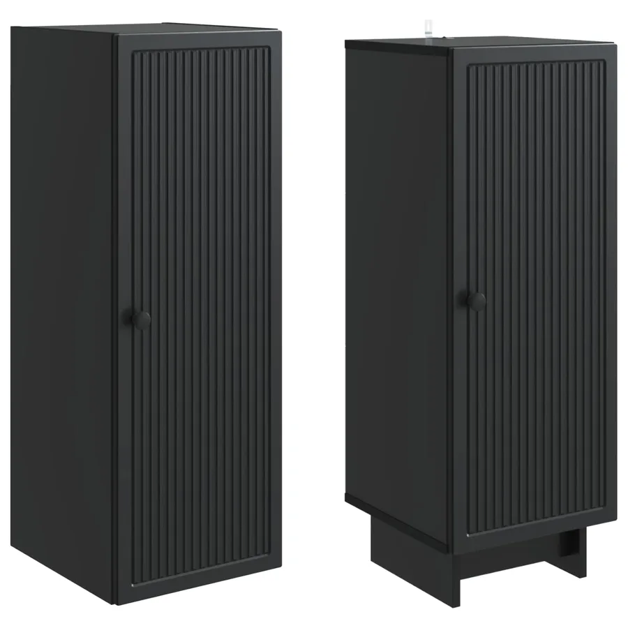 Ensemble de Meubles 2 pcs Noir 34,5 x 33 x 90 cm - 4