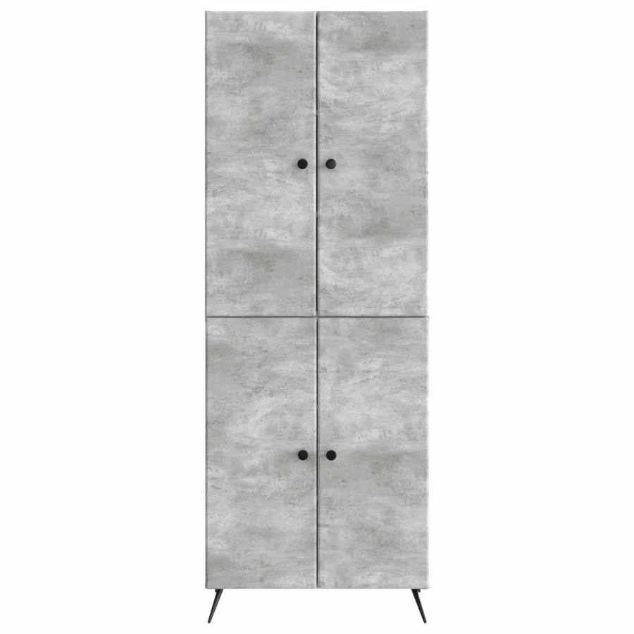 Ensemble de Meubles 2 pcs Gris béton Bois d'ingénierie - 5