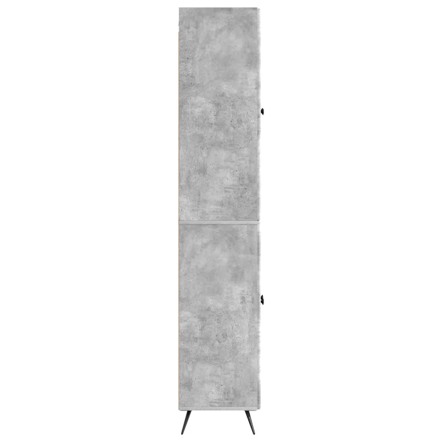 Ensemble de Meubles 2 pcs Gris béton Bois d'ingénierie - 6