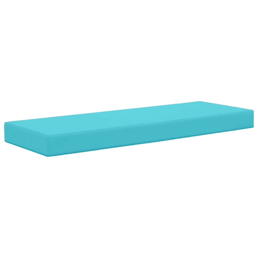 Coussin de Siège d'Extérieur Turquoise 111,5 x 40 x 8 cm - 2