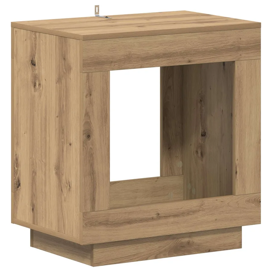 Table d'appoint Chêne artisanal 60 x 40 x 65 cm - 2