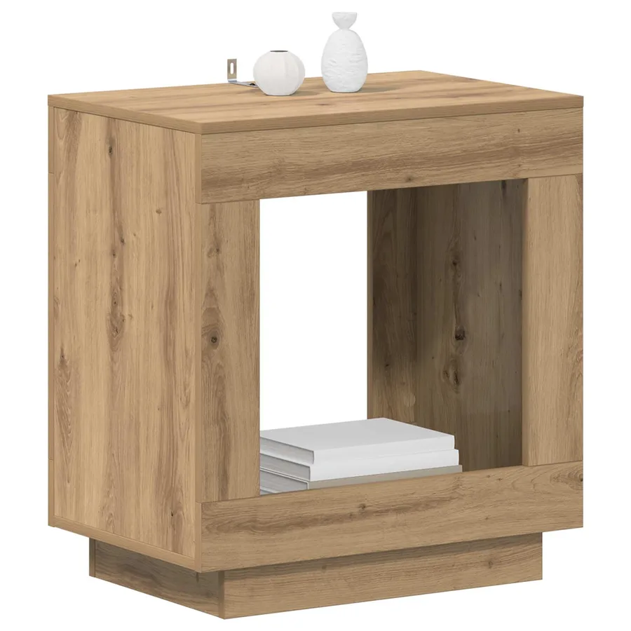Table d'appoint Chêne artisanal 60 x 40 x 65 cm - 3