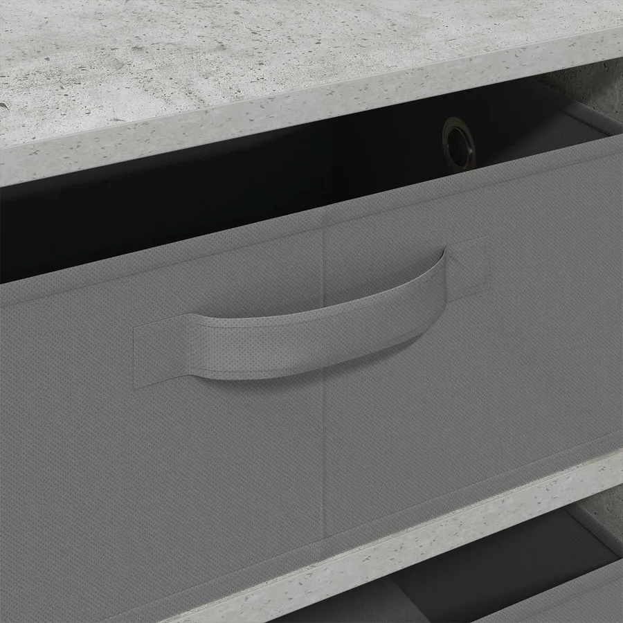 Buffet Gris béton 60 x 33,5 x 84 cm - 10