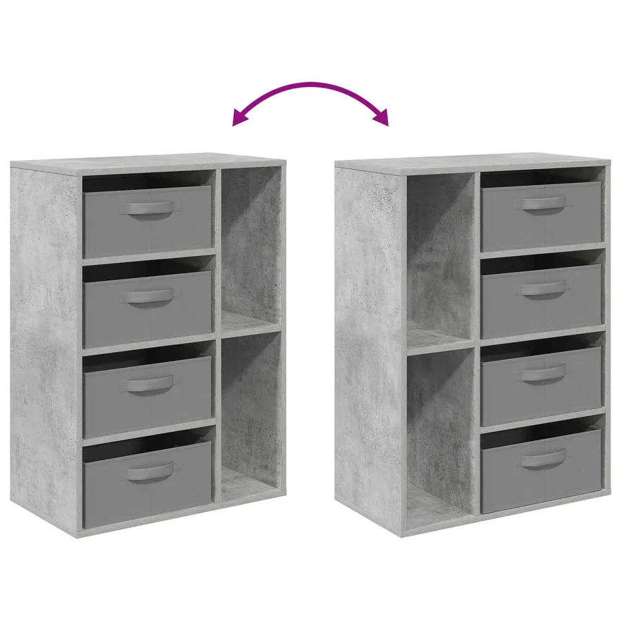Buffet Gris béton 60 x 33,5 x 84 cm - 13