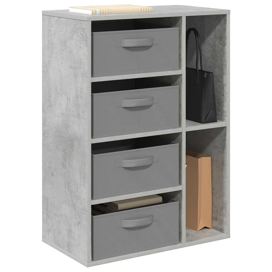 Buffet Gris béton 60 x 33,5 x 84 cm - 3