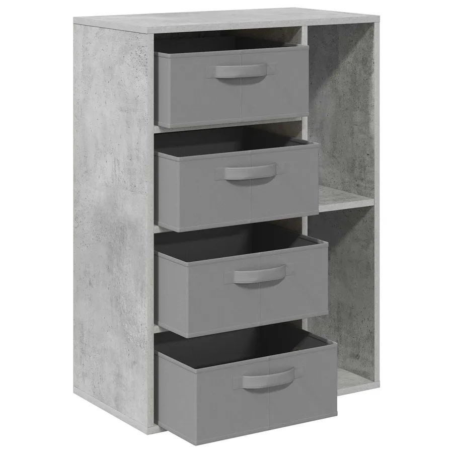 Buffet Gris béton 60 x 33,5 x 84 cm - 5