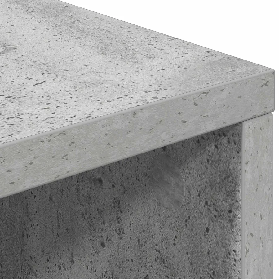 Buffet Gris béton 60 x 33,5 x 84 cm - 9