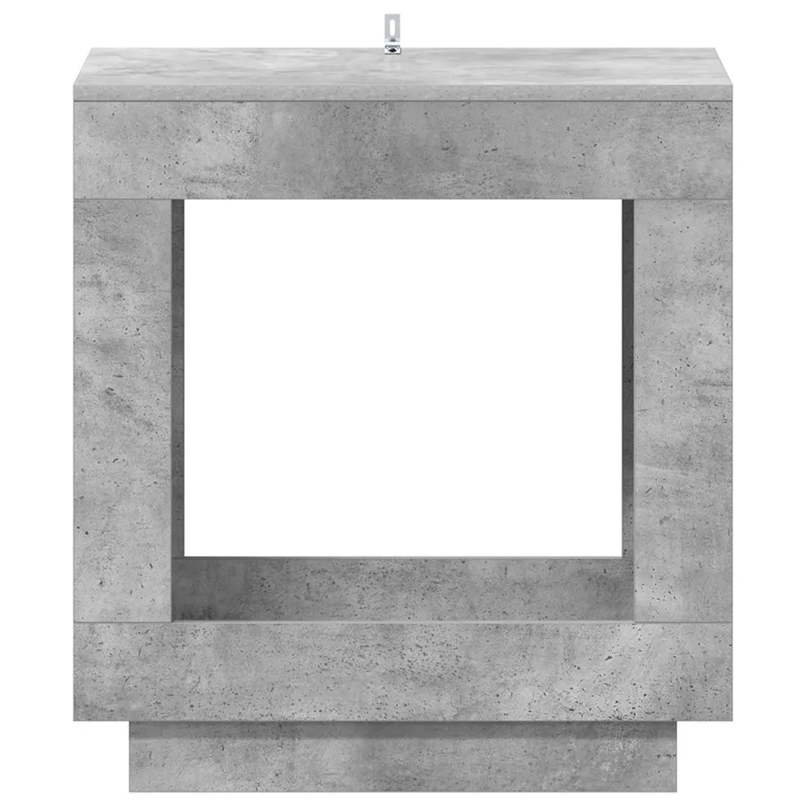 Table d'appoint Gris béton 60 x 40 x 65 cm Bois d'ingénierie - 5