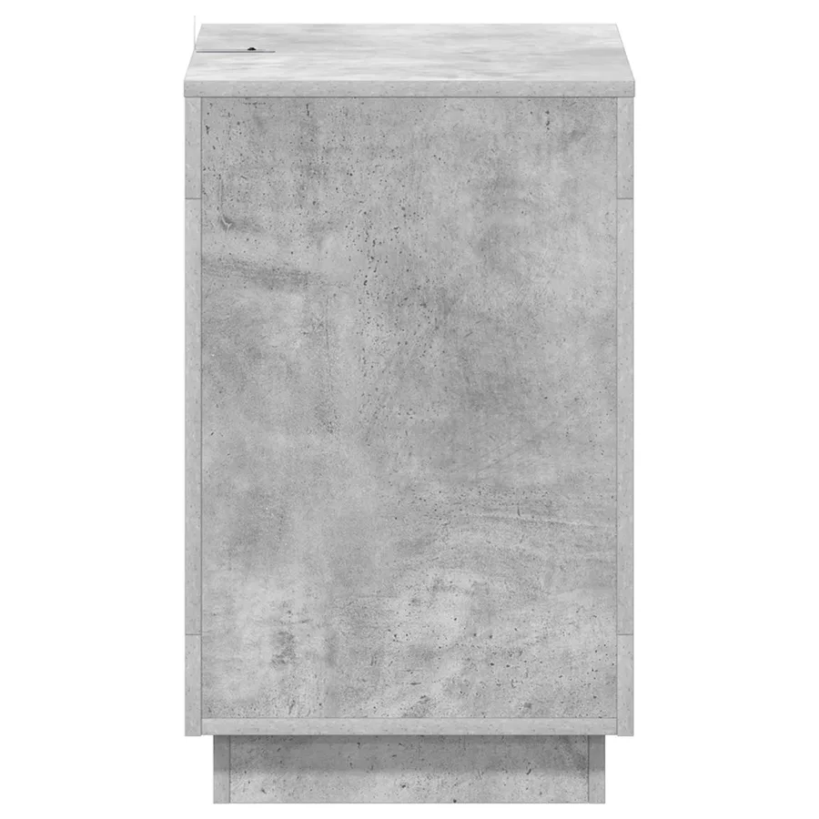 Table d'appoint Gris béton 60 x 40 x 65 cm Bois d'ingénierie - 6