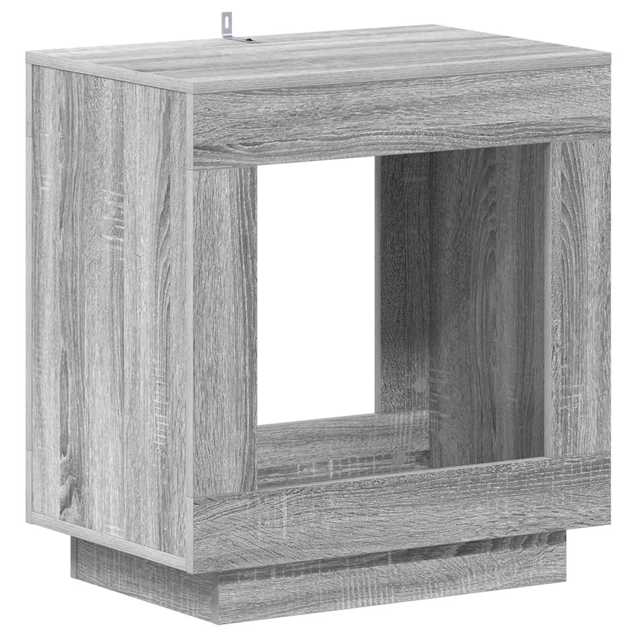 Table d'appoint Sonoma gris 60 x 40 x 65 cm Bois d'ingénierie - 2