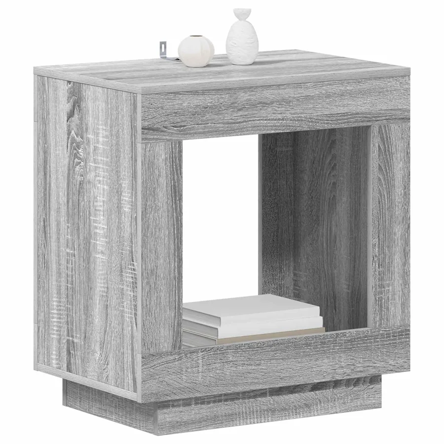 Table d'appoint Sonoma gris 60 x 40 x 65 cm Bois d'ingénierie - 3