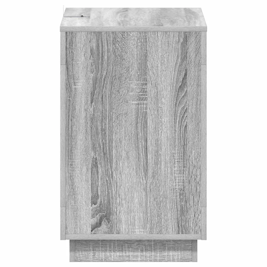 Table d'appoint Sonoma gris 60 x 40 x 65 cm Bois d'ingénierie - 5