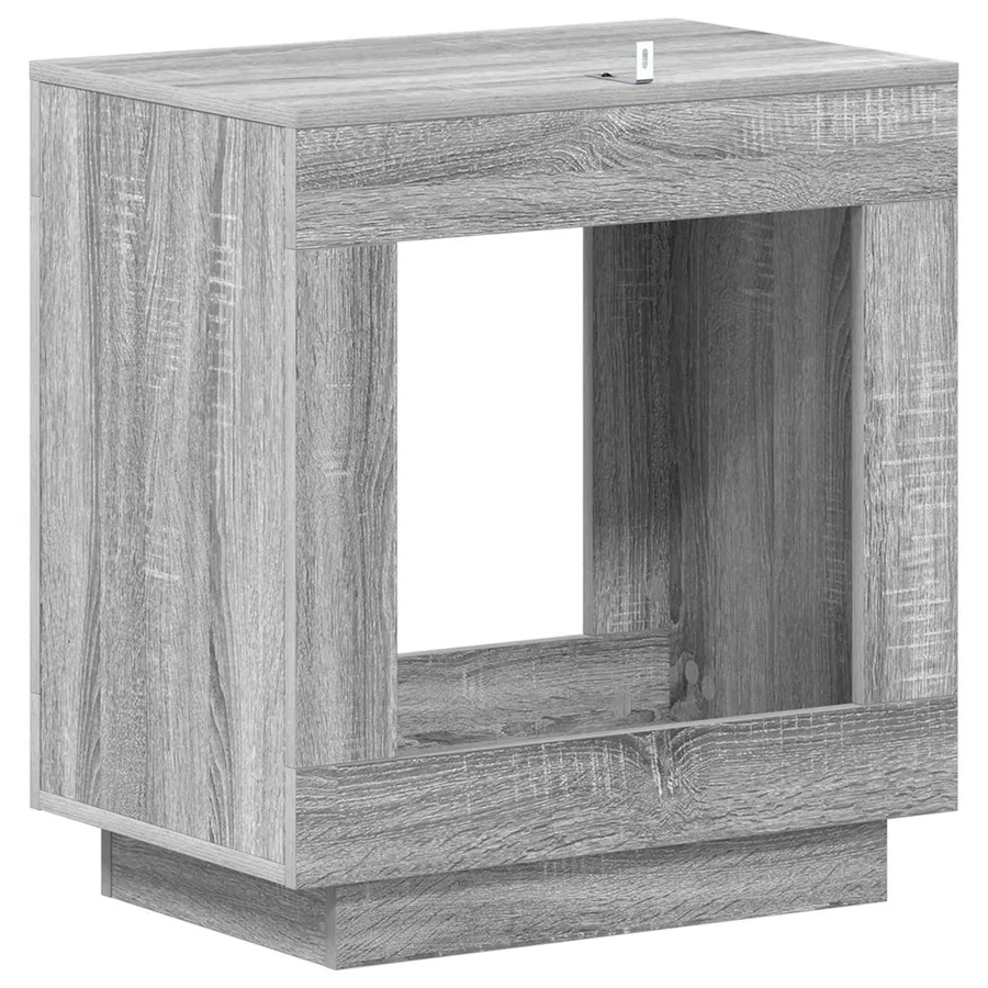 Table d'appoint Sonoma gris 60 x 40 x 65 cm Bois d'ingénierie - 6