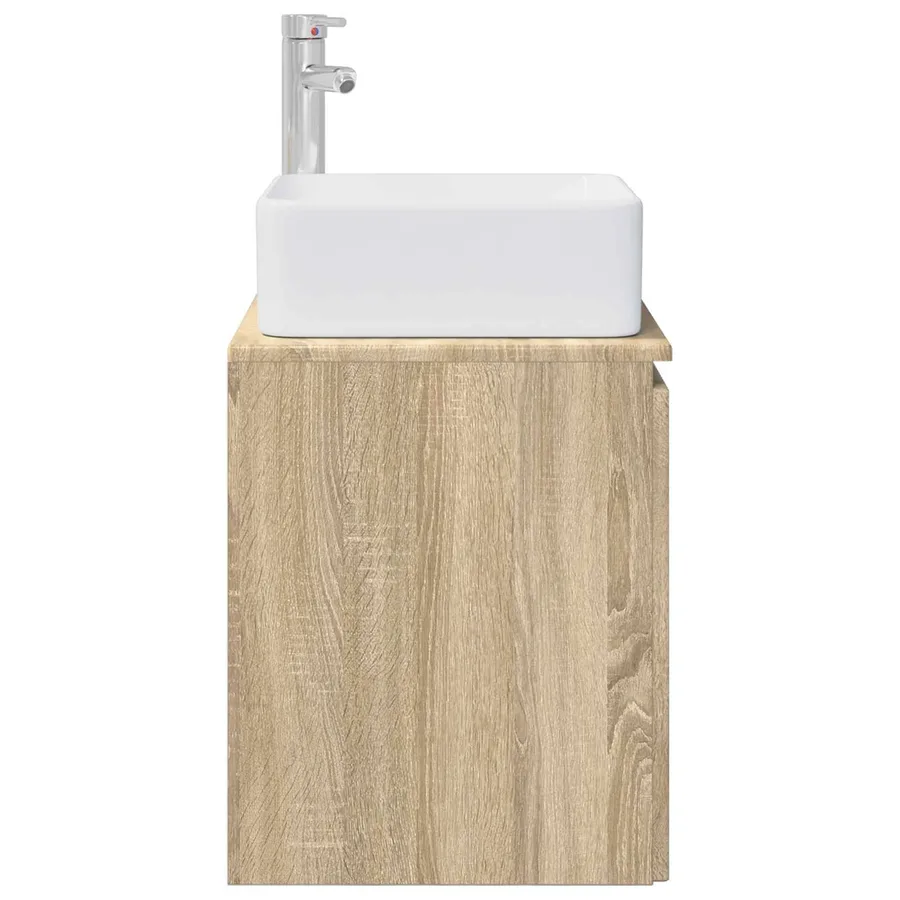 Vanité de lavabo mural Chêne Sonoma 49,5 x 41 x 63 cm - 4