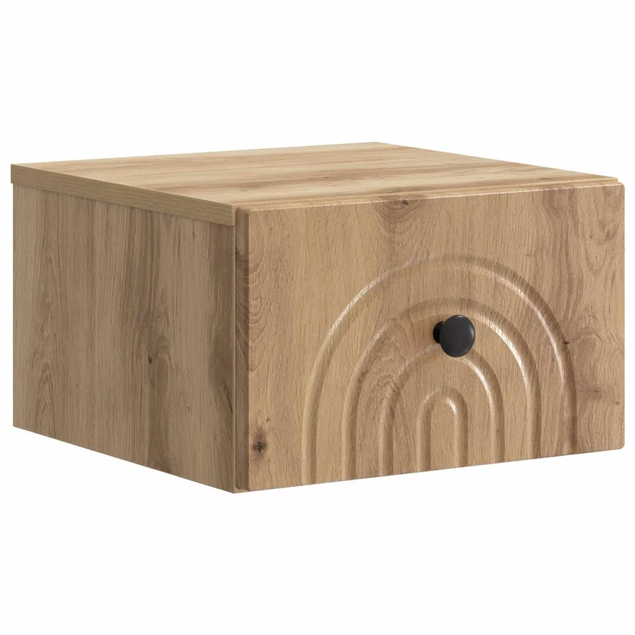 Cabinet de chevet mural 2 pc Chêne artisanal 33 x 34,5 x 20 cm - 5