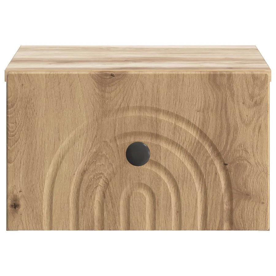 Cabinet de chevet mural 2 pc Chêne artisanal 33 x 34,5 x 20 cm - 7