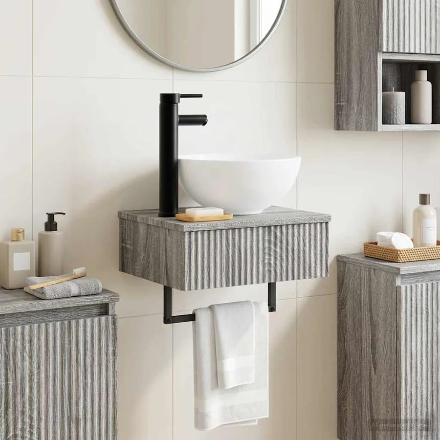 Basin de lavage mural Sonoma gris 40 x 35 x 39 cm