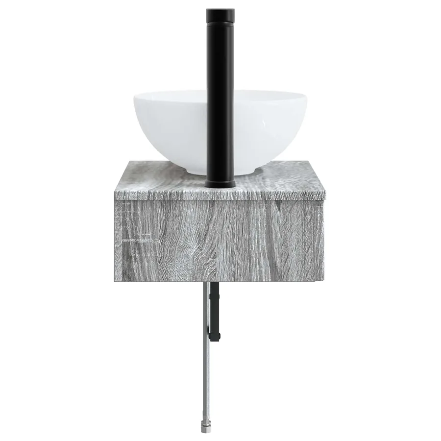Basin de lavage mural Sonoma gris 40 x 35 x 39 cm - 4