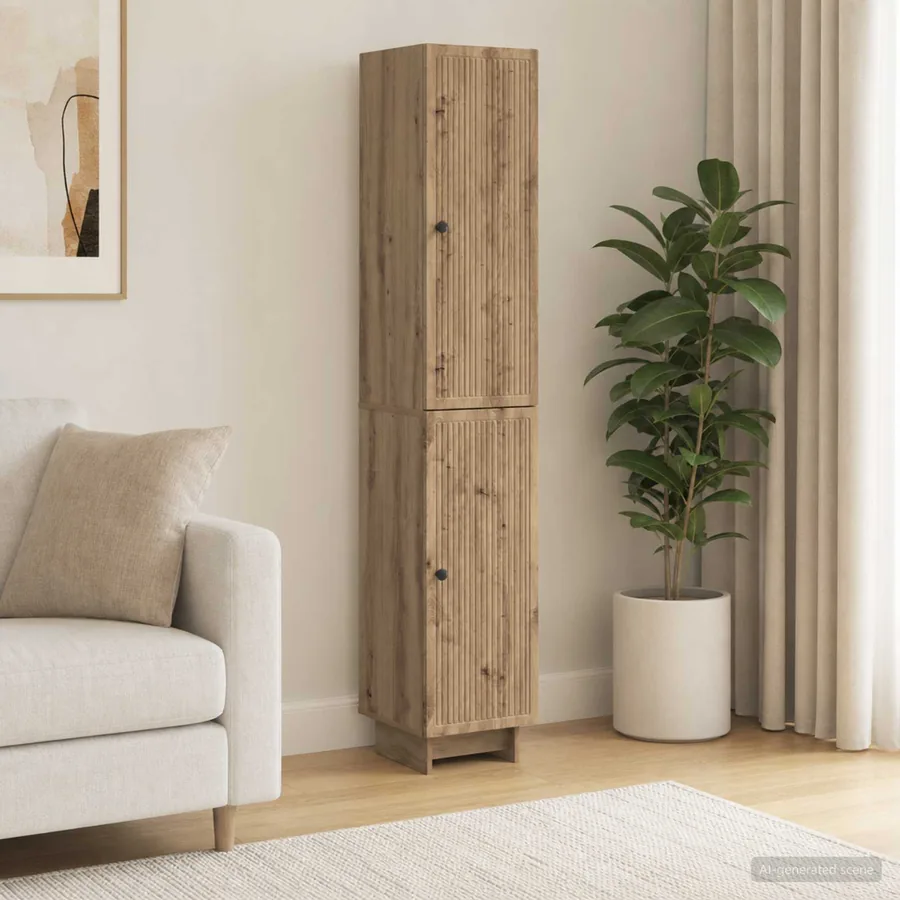 Ensemble de Meubles 2 pc Chêne artisanal Bois d'ingénierie