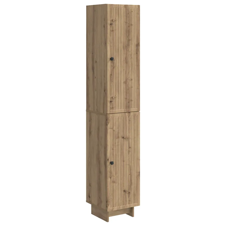 Ensemble de Meubles 2 pc Chêne artisanal Bois d'ingénierie - 2