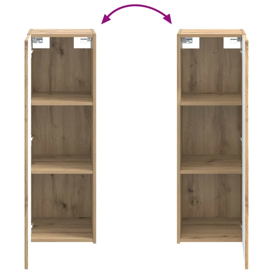 Ensemble de mobilier de salle de bain 6 pc Chêne artisanal - 14