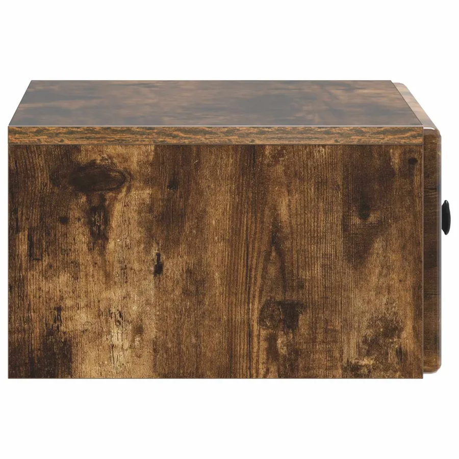 Cabinet de chevet mural Chêne fumé 49 x 34,5 x 20 cm - 6
