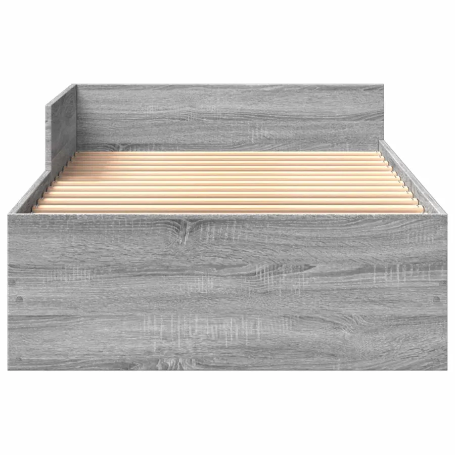 Cadre de lit avec tête de lit Sonoma gris 80 x 200 cm - 4