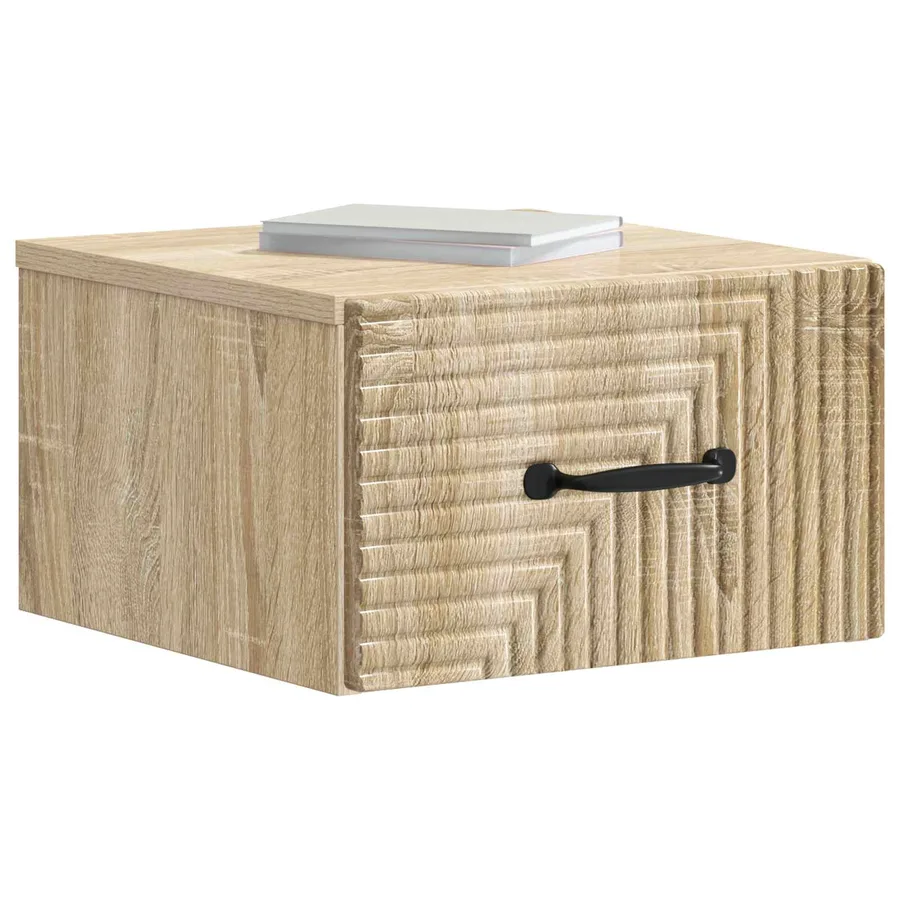 Cabinet de chevet mural 2 pcs Chêne Sonoma 34,5 x 33 x 20 cm - 3