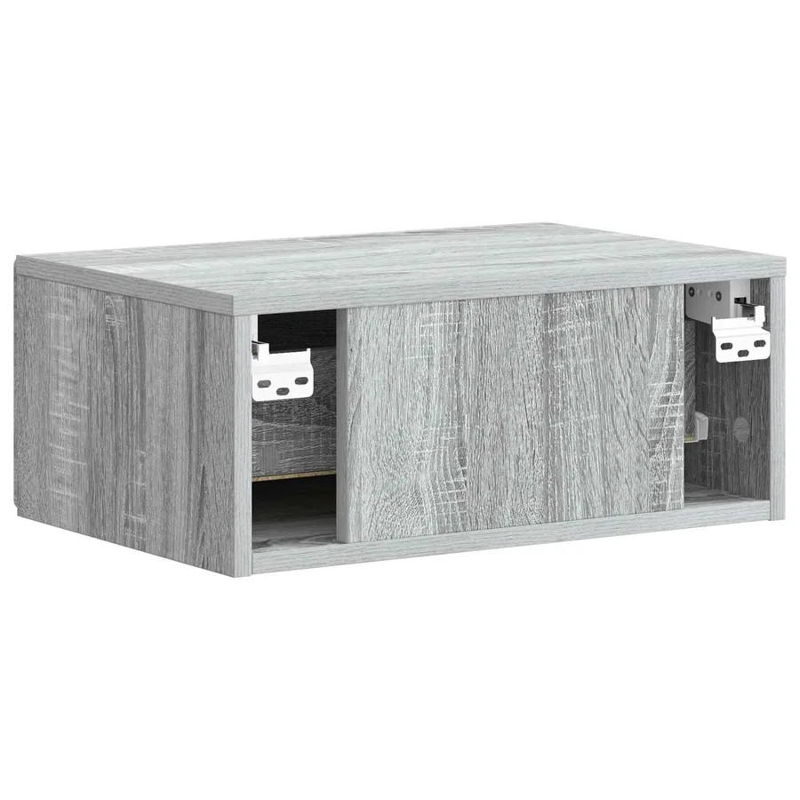 Cabinet de chevet mural Sonoma gris 49 x 34,5 x 20 cm - 7