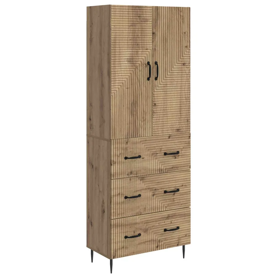 Ensemble de Meubles 2 pc 66 x 34,5 x 90 cm Bois d'ingénierie - 2