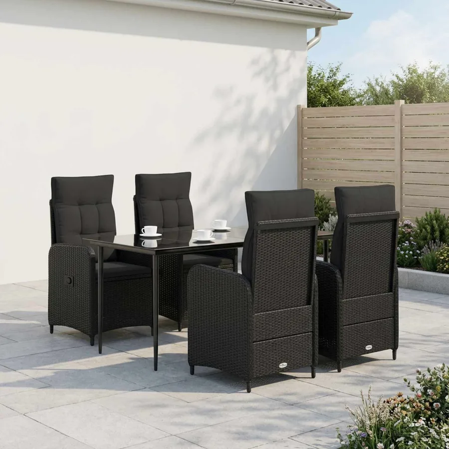 Ensemble de Tables Basses avec coussin avec oreiller 5 pcs - 3