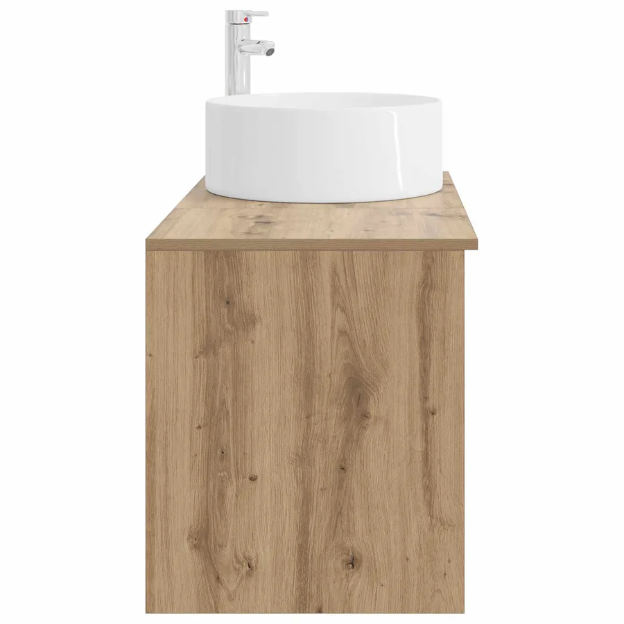 Ensemble de mobilier de salle de bain 2 pc Chêne artisanal - 5
