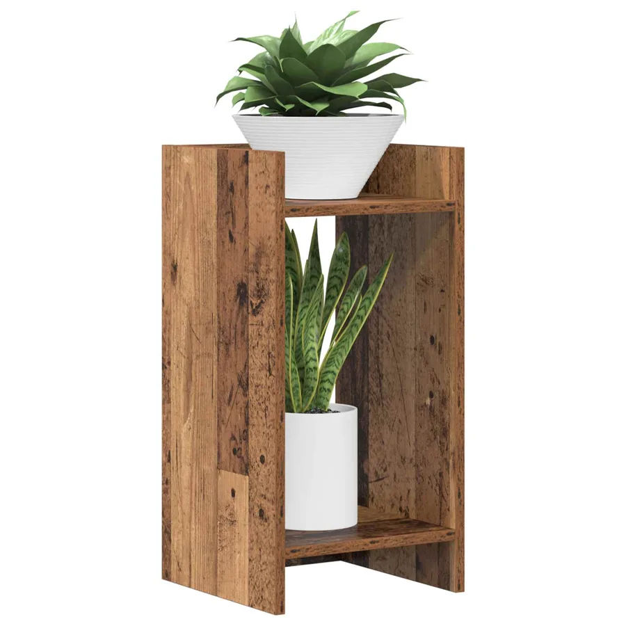 Support de Plante Bois ancien 30 x 30 x 60 cm Bois d’ingénierie - 3