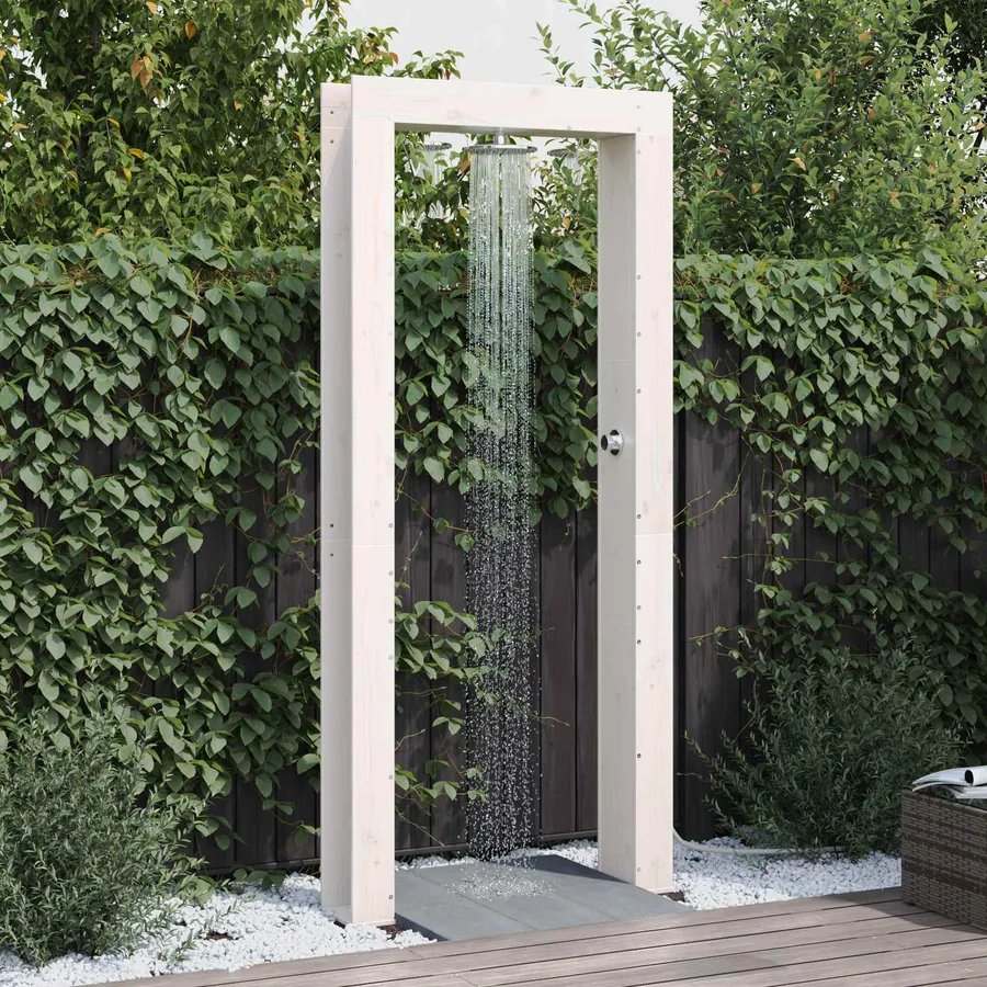 Douche d'extérieur 226 cm Blanc