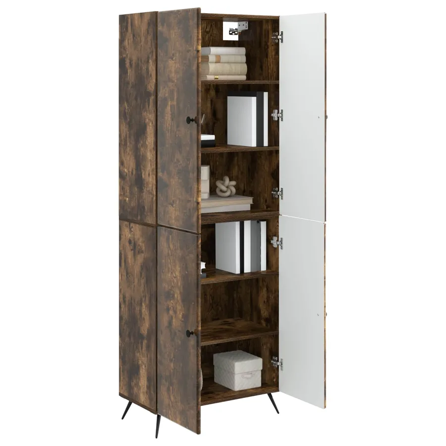 Ensemble de Meubles 2 pcs Chêne fumé Bois d'ingénierie - 3