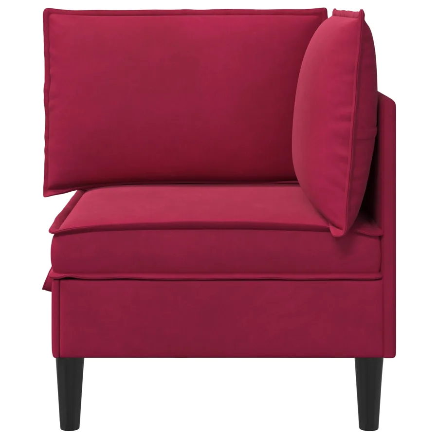 Sofa avec rangement Bordeaux Velours - 6