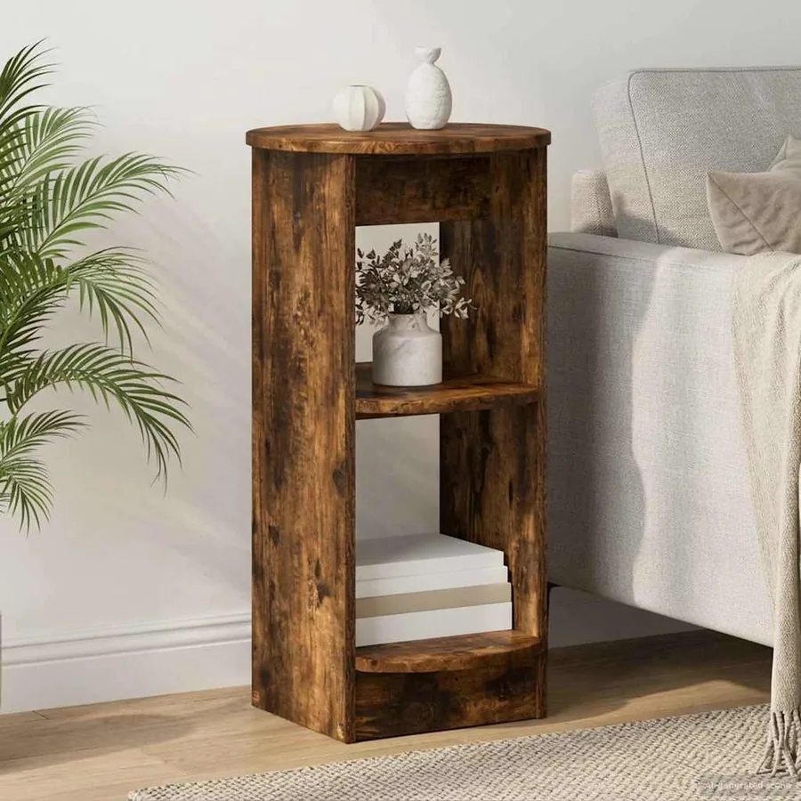 Meuble d'appoint Chêne Fumé 40 x 40 x 75 cm Bois d’ingénierie