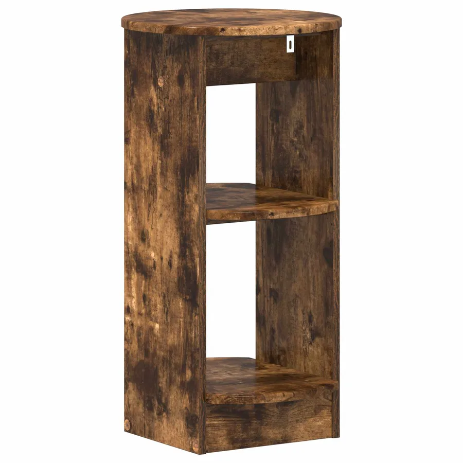 Meuble d'appoint Chêne Fumé 40 x 40 x 75 cm Bois d’ingénierie - 6