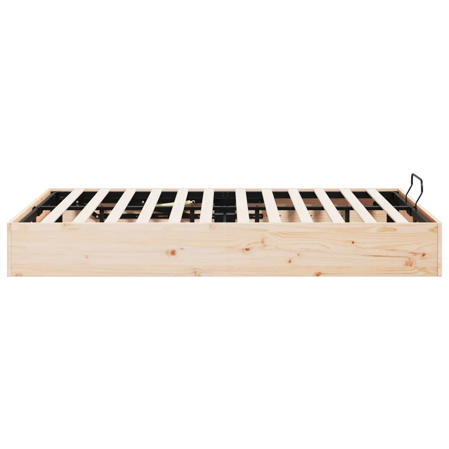 Cadre de lit ottoman avec rangement Naturel 200 x 200 cm - 6
