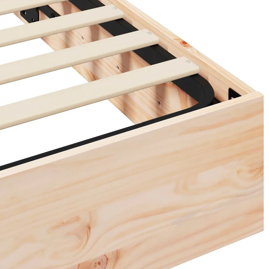 Cadre de lit ottoman avec rangement Naturel 200 x 200 cm - 8