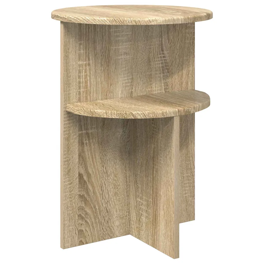 Table d'appoint Chêne Sonoma Ø 39,5 x 55 cm Bois d'ingénierie - 2