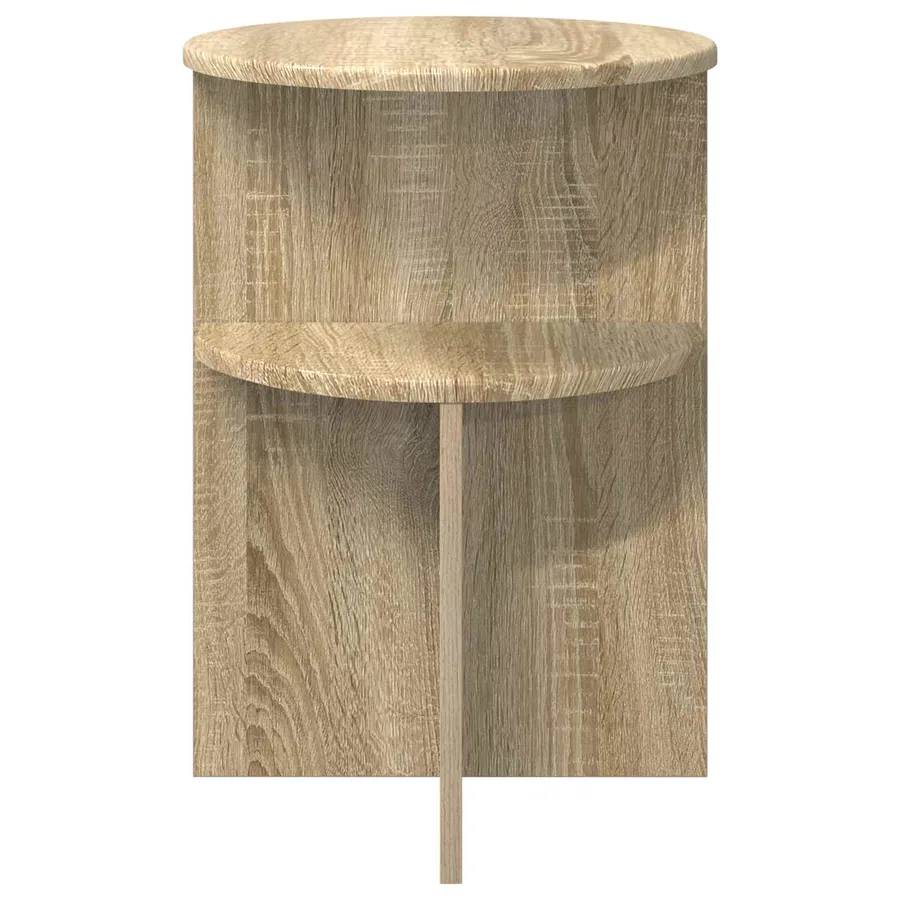 Table d'appoint Chêne Sonoma Ø 39,5 x 55 cm Bois d'ingénierie - 5
