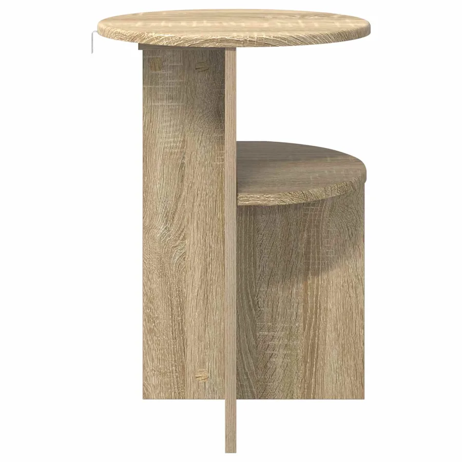 Table d'appoint Chêne Sonoma Ø 39,5 x 55 cm Bois d'ingénierie - 6