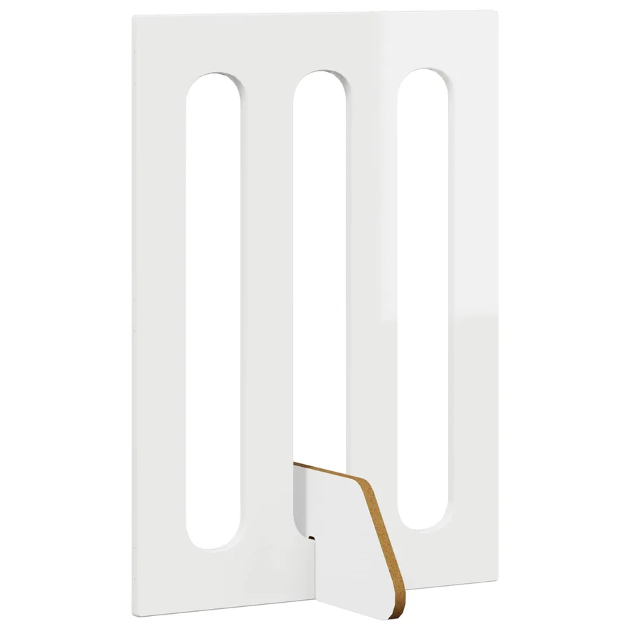 Clôture pliable pour animaux 2 pcs Blanc Brillant - 4