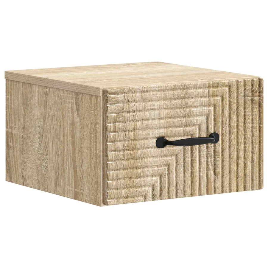Cabinet de chevet mural Chêne Sonoma 34,5 x 33 x 20 cm - 2