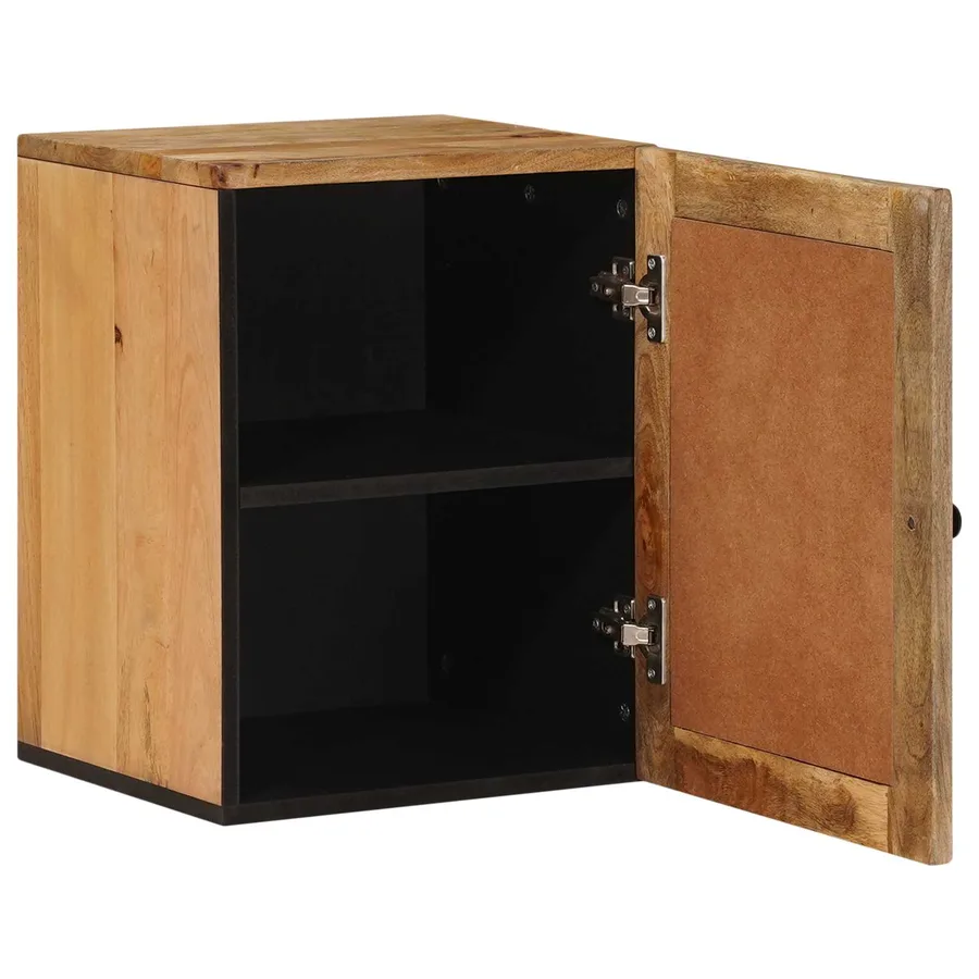 Cabinet de Salle de Bain Suspendu Naturel 38 x 33 x 48 cm - 2