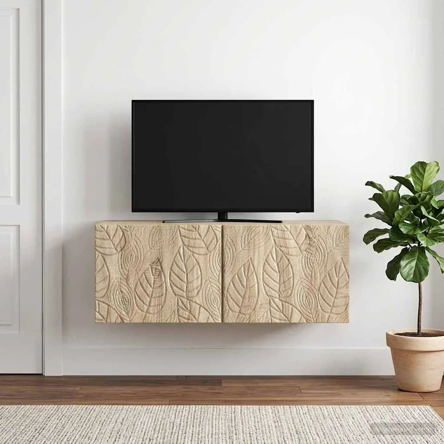 Meuble TV mural 78,5 x 41 x 30 cm Chêne Sonoma