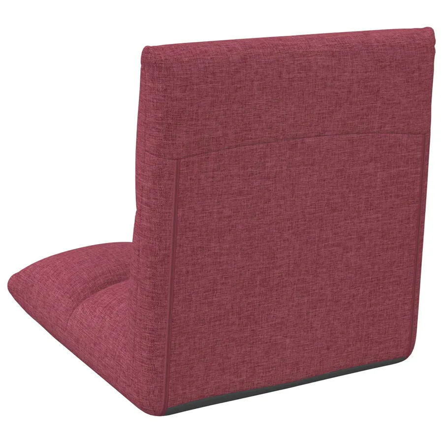 Fauteuil de sol ajustable Bordeaux Tissu - 6